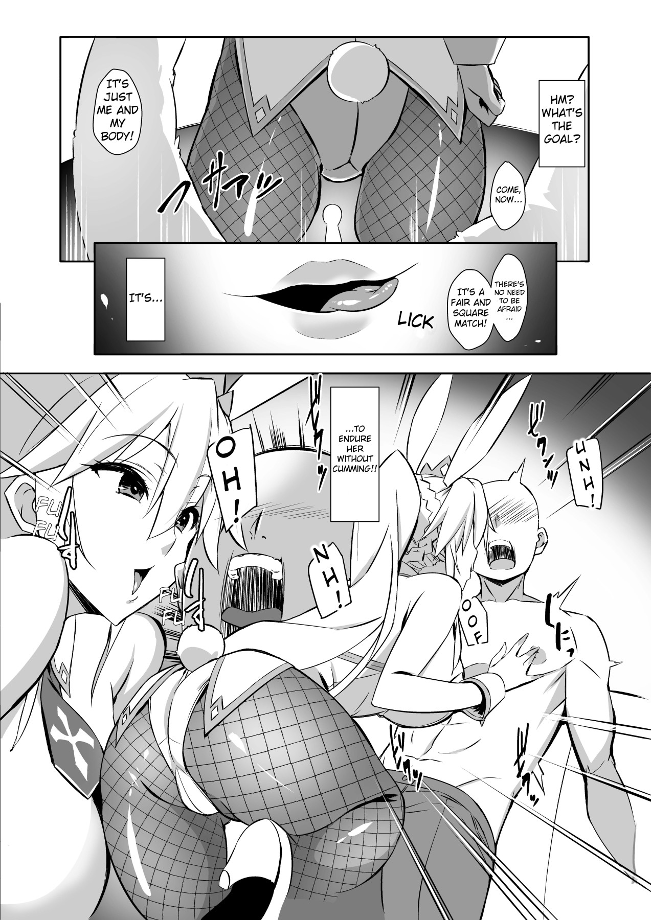 Hentai Manga Comic-Challenging the Lewd Bunny to a Cum Endurance Battle-Read-3